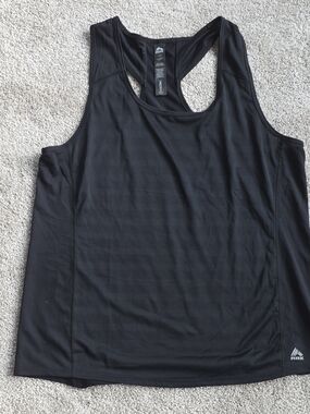 RBX Black Athletic Racerback Tank Top